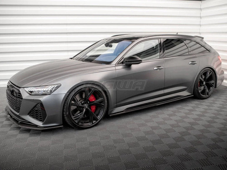 Maxton Design Carbon Fiber Front Splitter Audi RS6 C8 RS7 C8
