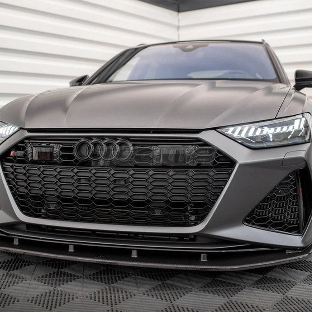 Maxton Design Carbon Fiber Front Splitter Audi RS6 C8 RS7 C8