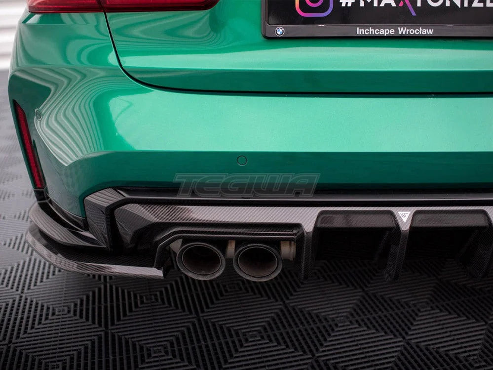 Maxton Design Carbon Fiber Rear Side Splitters BMW M3 G80