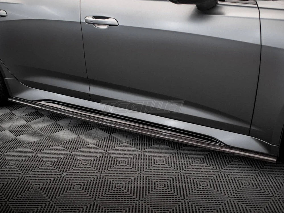 Maxton Design Carbon Fiber Side Skirts Audi RS6 C8 RS7 C8
