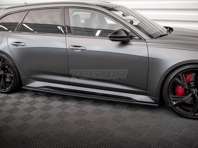 Maxton Design Carbon Fiber Side Skirts Audi RS6 C8 RS7 C8