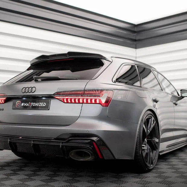 Maxton Design Carbon Fiber Tailgate Spoiler Audi RS6 C8