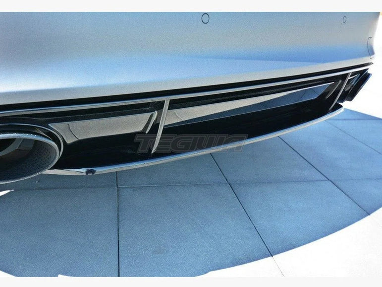 Maxton Design Central Rear Splitter Audi RS7 C7 Facelift 14-17