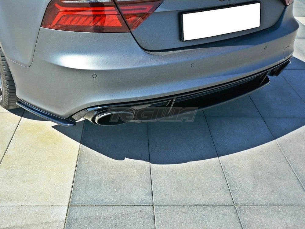 Maxton Design Central Rear Splitter Audi RS7 C7 Facelift 14-17