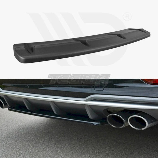 Maxton Design Central Rear Splitter Audi S3 8V FL Sedan 2017-