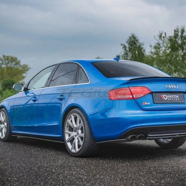 Maxton Design Central Rear Splitter Audi S4 A4 S-line B8 Sedan 09-11