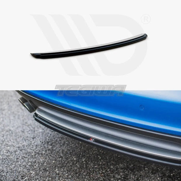 Maxton Design Central Rear Splitter Audi S4 A4 S-line B8 Sedan 09-11