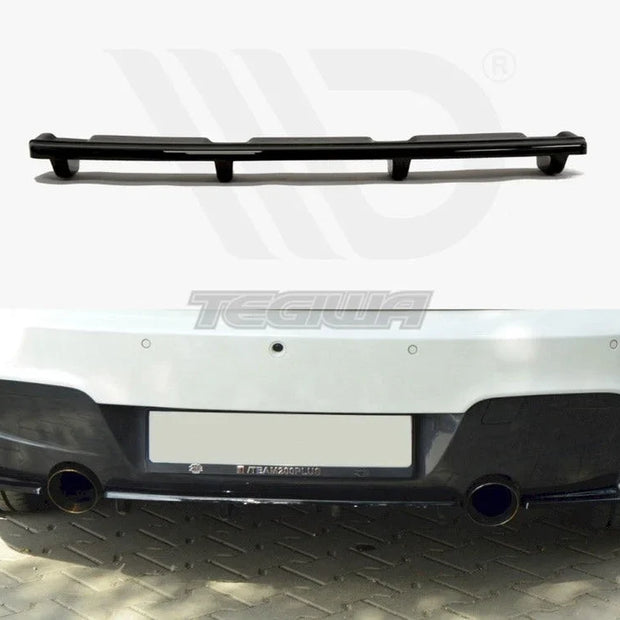 Maxton Design Central Rear Splitter BMW 1-Series F20 F21 M-power With Vertical Bars
