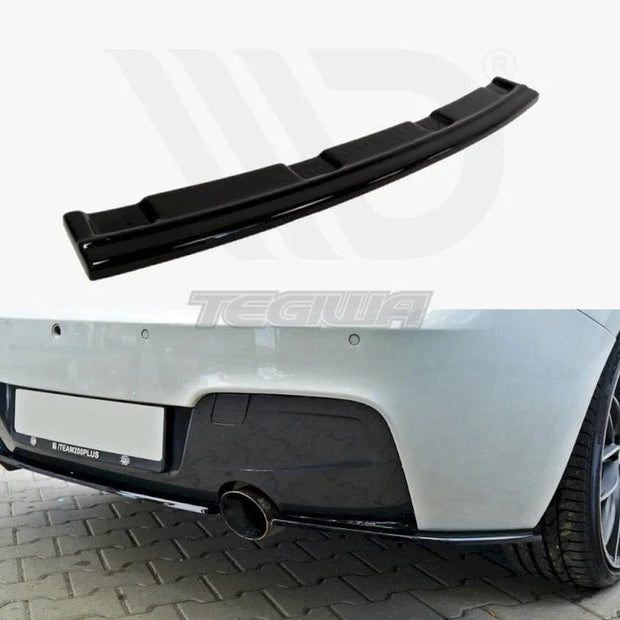 Maxton Design Central Rear Splitter BMW 1-Series F20 F21 M-power Without Vertical Bars