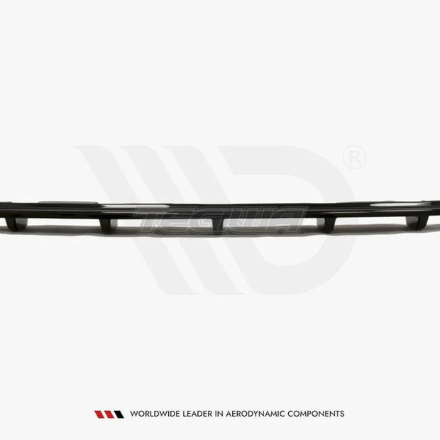 Maxton Design Central Rear Splitter BMW 5-Series F11 M-pack Fits TWO Single Exhaust Ends