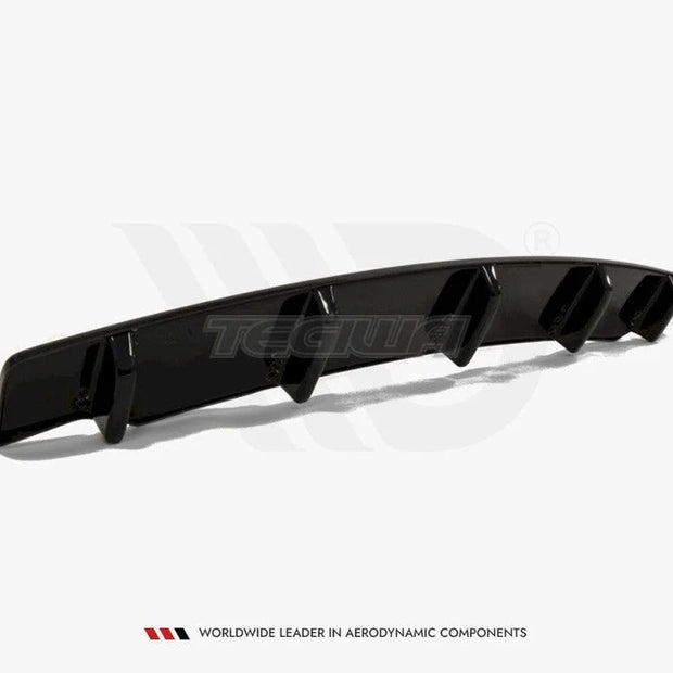Maxton Design Central Rear Splitter BMW 5-Series F11 M-pack Fits TWO Single Exhaust Ends