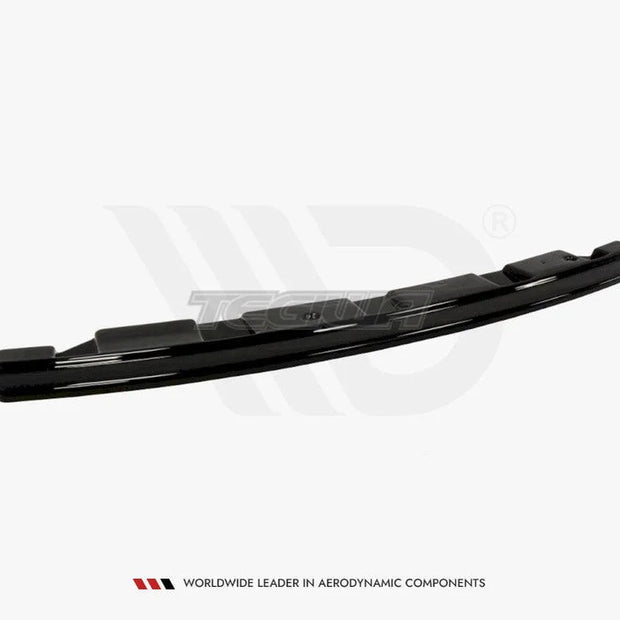Maxton Design Central Rear Splitter BMW 5-Series F11 M-pack - Without Vertical BARS Fits TWO Double Exhaust Ends