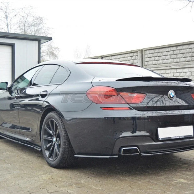 Maxton Design Central Rear Splitter BMW 6-Series Gran Coupe M-sport NO Vertical Bars 13-18