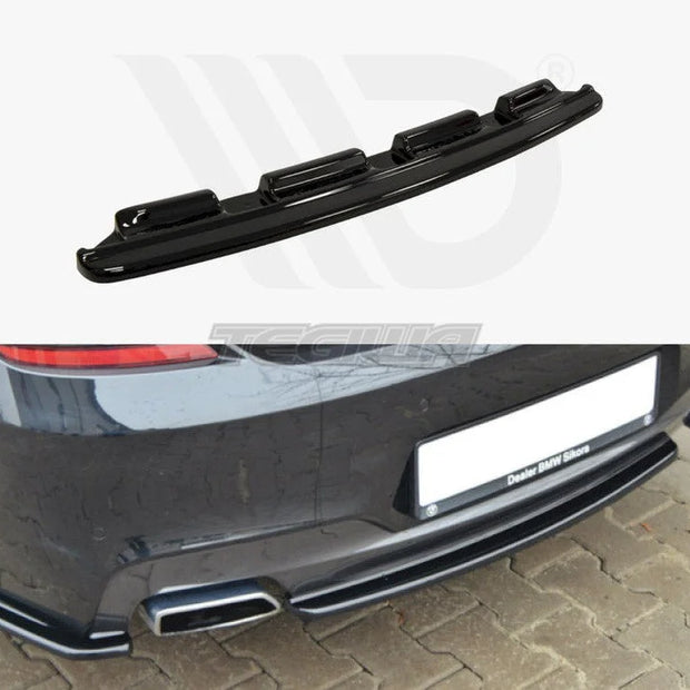 Maxton Design Central Rear Splitter BMW 6-Series Gran Coupe M-sport NO Vertical Bars 13-18