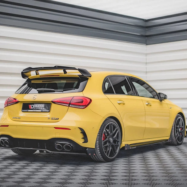 Maxton Design Central Rear Splitter +flaps Mercedes AMG A45 S 2019-