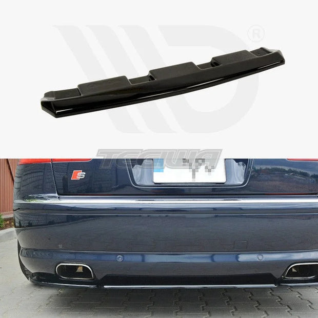 Maxton Design Central Rear Splitter NO Vertical Bars Audi S8 D3 09-10