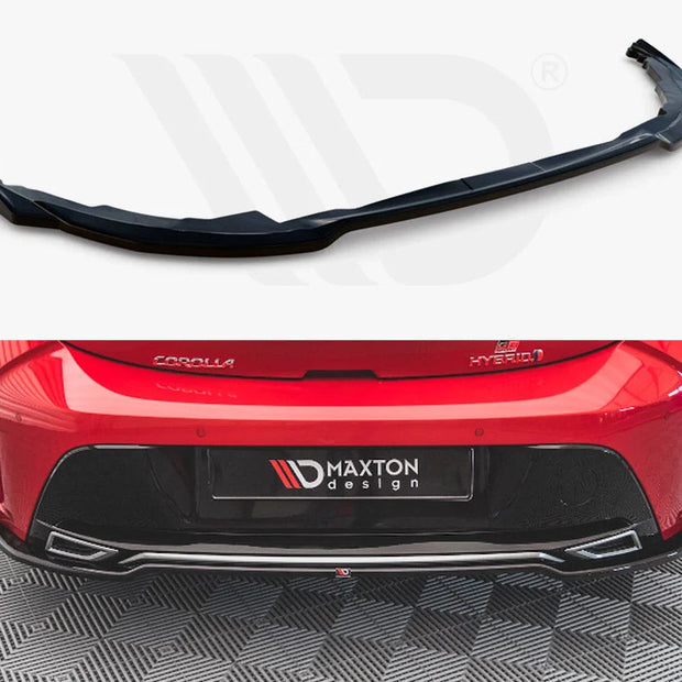 Maxton Design Central Rear Splitter Toyota Corolla GR Sport Hatchback XII 2019-