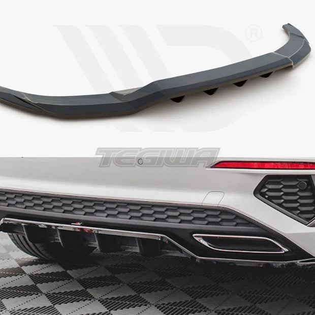 Maxton Design Central Rear Splitter Vertical Bars Audi A3 S-line Sportback 8Y 2020-