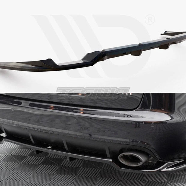 Maxton Design Central Rear Splitter Vertical Bars Audi RS6 Avant C6