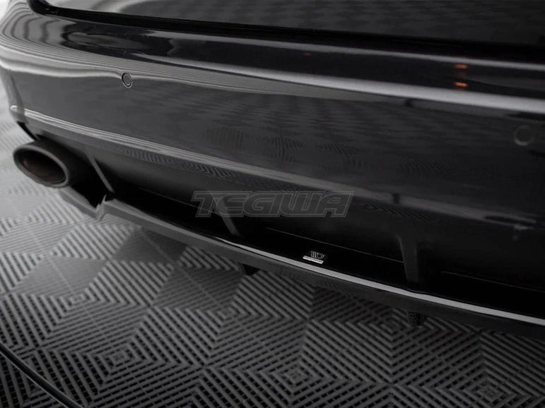 Maxton Design Central Rear Splitter Vertical Bars Audi RS6 Avant C6