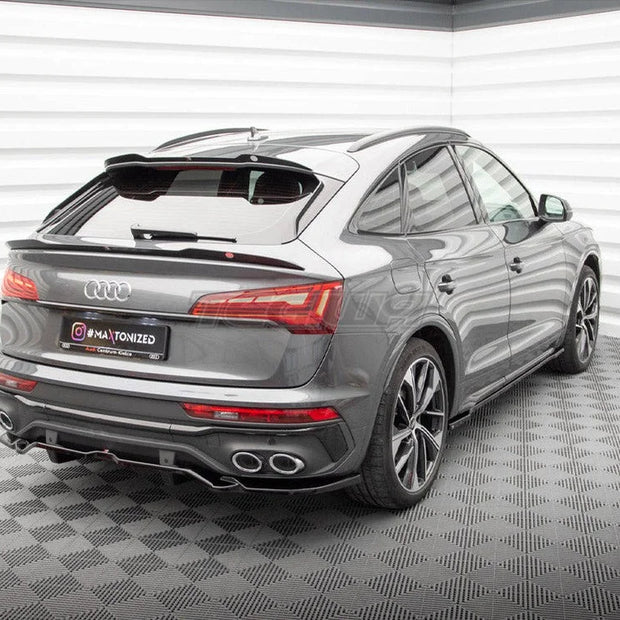 Maxton Design Central Rear Splitter Vertical Bars Audi SQ5 Sportback Mk2 Facelift