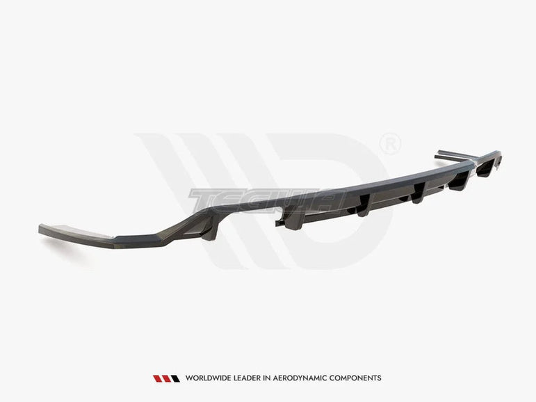Maxton Design Central Rear Splitter Vertical Bars BMW 2-Series M-Pack F22