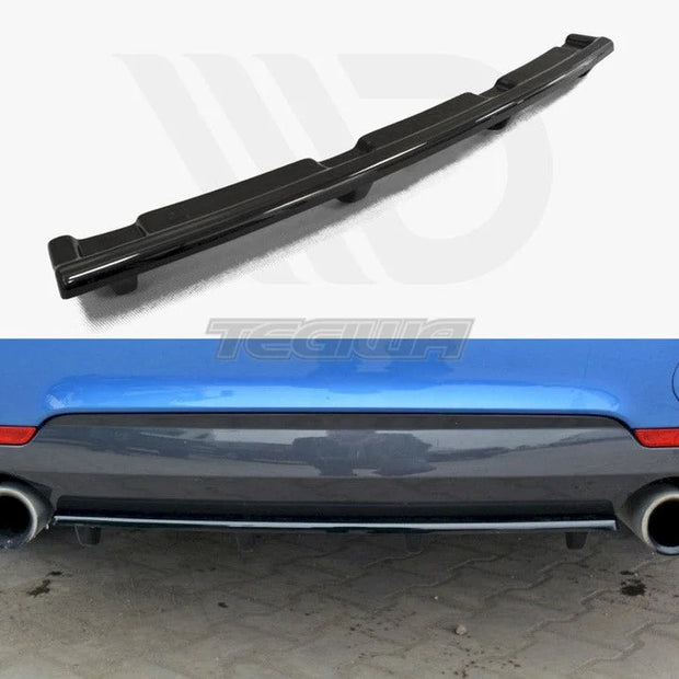 Maxton Design Central Rear Splitter Vertical Bars BMW 4-Series F32 M-sport 13-16