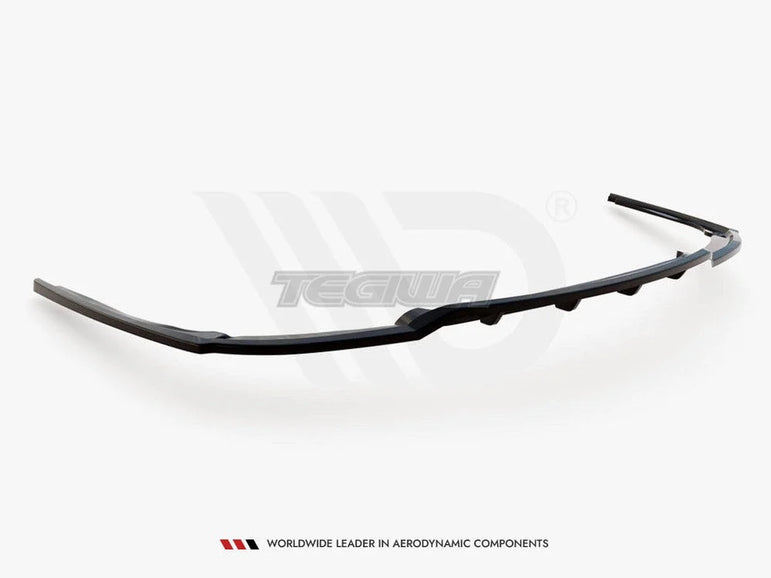 Maxton Design Central Rear Splitter Vertical Bars BMW 7-Series M-pack F01 09-13