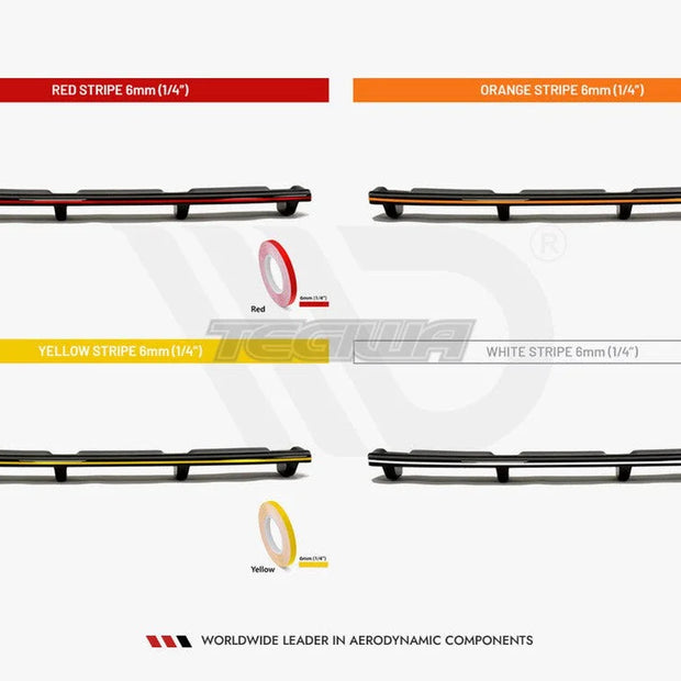 Maxton Design Central Rear Splitter Vertical Bars BMW 7-Series M-Pack G70