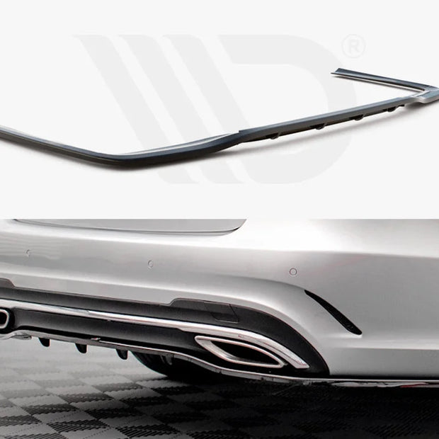 Maxton Design Central Rear Splitter Vertical Bars Mercedes E Amg-line Sedan W212 Facelift 12-16