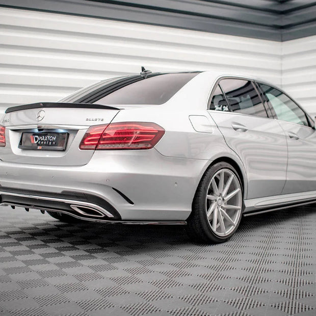 Maxton Design Central Rear Splitter Vertical Bars Mercedes E Amg-line Sedan W212 Facelift 12-16