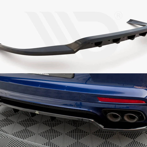 Maxton Design Central Rear Splitter Vertical Bars Porsche Panamera E-Hybrid 971 Facelift