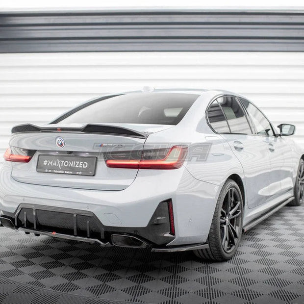 Maxton Design Central Rear Splitter Vertical Bars V.1 BMW 3-Series M340i G20 G21 Facelift