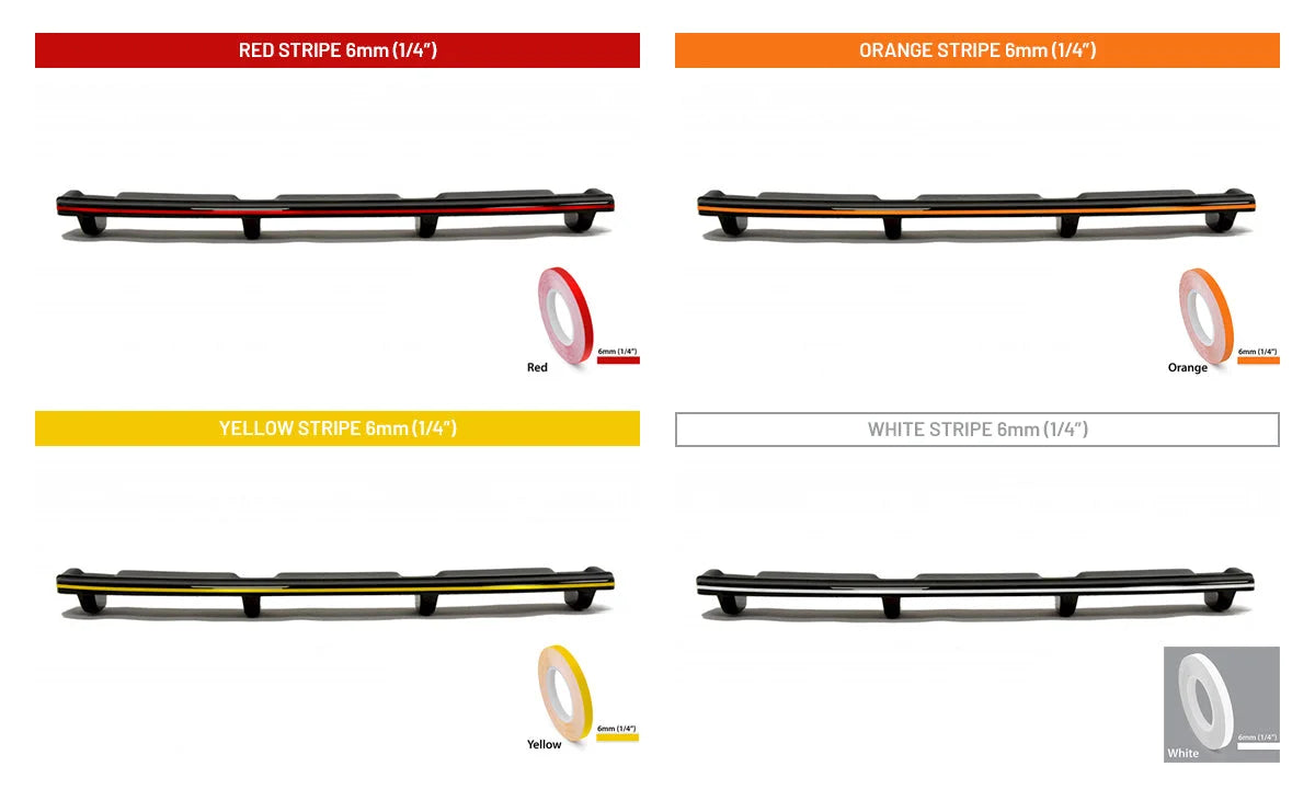 Maxton Design Central Rear Splitter Vertical Bars V.1 Mercedes A35 AMG Sedan V177 2018-