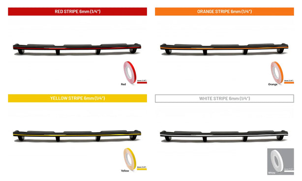 Maxton Design Central Rear Splitter Vertical Bars V.2 Mercedes A35 AMG Sedan V177 2018-