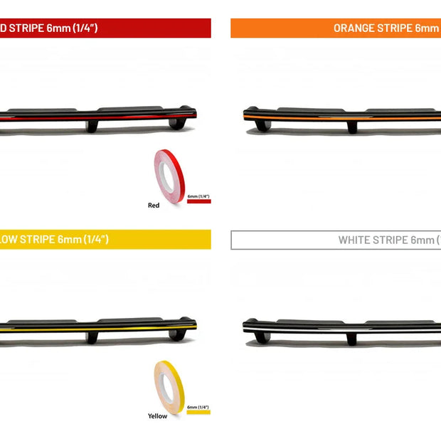 Maxton Design Central Rear Splitter Vertical Bars V.2 Mercedes A35 AMG Sedan V177 2018-