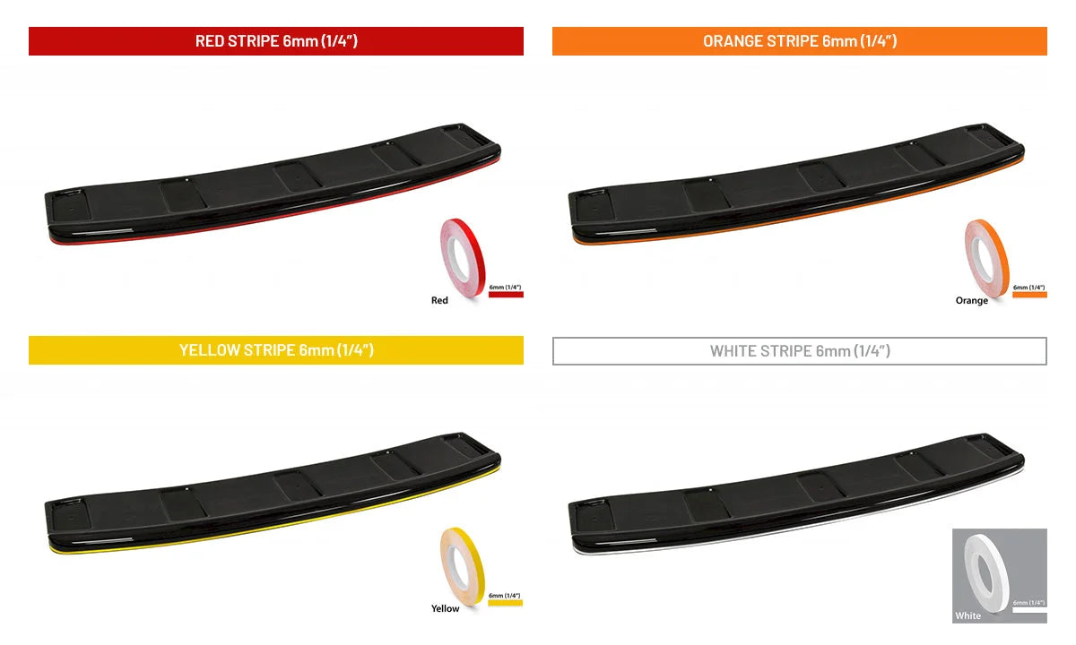 Maxton Design Central Rear Splitter Volkswagen Golf MK7 R Estate Without A Vertical BAR 13-16