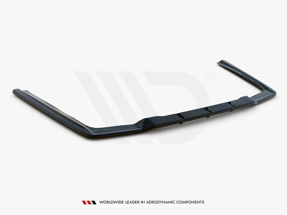 Maxton Design Central Rear Splitter W Vertical Bars Mercedes-benz E63 AMG Sedan W212 Facelift 12-14