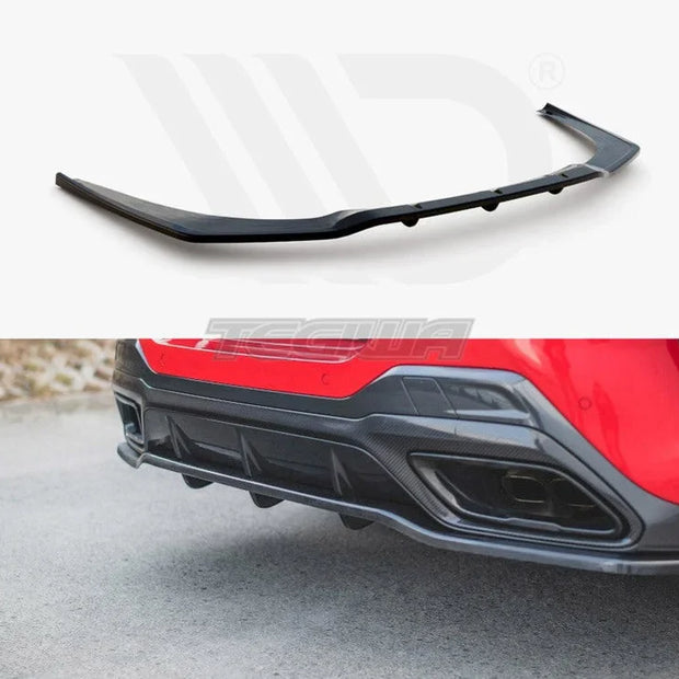 Maxton Design Central Rear Splitter With Vertical Bars BMW 8-Series Coupe M-pack G15 2018-