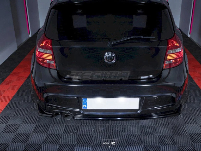 Maxton Design Central Rear Splitter Without Vertical Bars BMW 1-Series E81 E87 M-sport Facelift 09-11