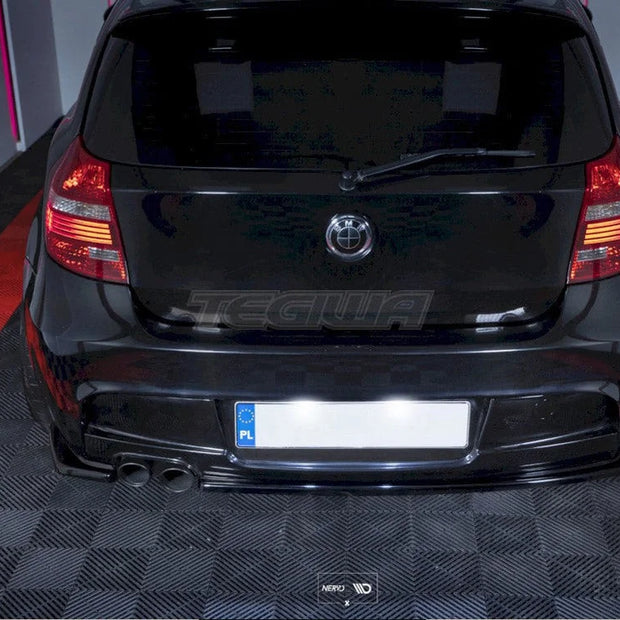 Maxton Design Central Rear Splitter Without Vertical Bars BMW 1-Series E81 E87 M-sport Facelift 09-11