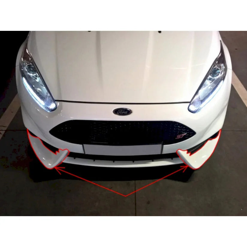 Maxton Design Front Bumper Spoilers Fiesta MK7 ST 01-17
