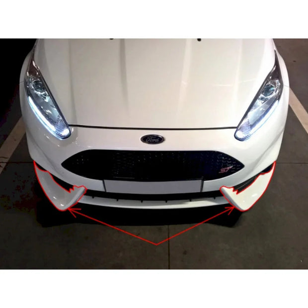 Maxton Design Front Bumper Spoilers Fiesta MK7 ST 01-17