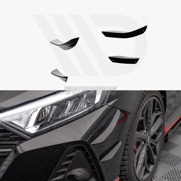 Maxton Design Front Bumper Wings Canards Hyundai I20 N MK3 2020-