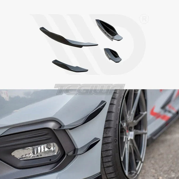 Maxton Design Front Bumper Wings Canards V.2 Ford Fiesta MK8 ST ST-Line