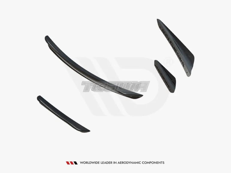 Maxton Design Front Bumper Wings Canards V.3 Ford Fiesta MK8 ST ST-Line 2017-