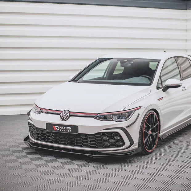 Maxton Design Front Bumper Wings Canards Volkswagen Golf 8 GTI R-line 20-