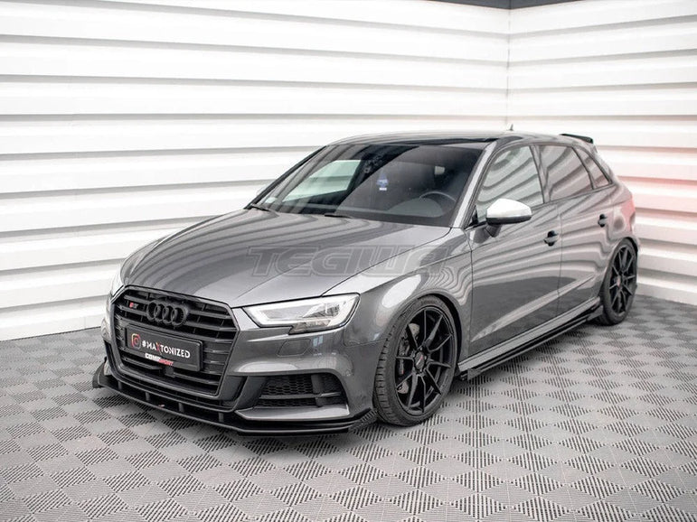 Maxton Design Front Flaps Audi S3 A3 S-Line Sportback 8V Facelift