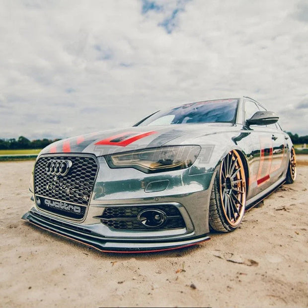 Maxton Design Front Racing Splitter Audi S6 A6 C7 S-line 2 Splitters = 1 SET 01-14