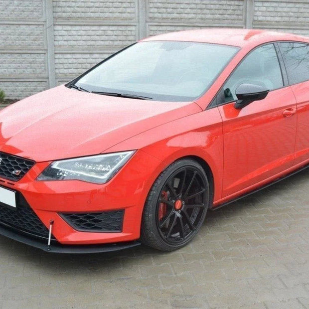 Maxton Design Front Racing Splitter Seat Leon III Cupra FR